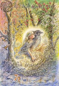 Le Chaudron de Morrigann: The Winged Enchantment Oracle Deck (29. Robin)